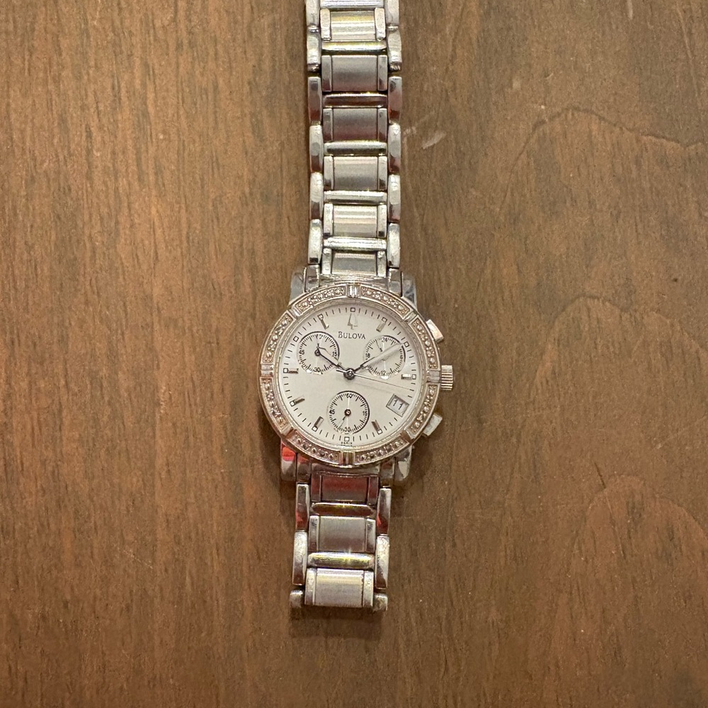 Bulova Chronograph Silver Timepiece